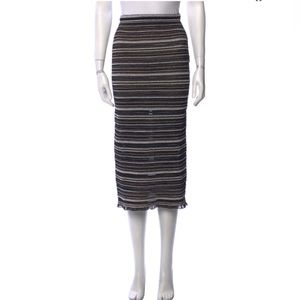 Herve Leger- Black & Metallic Skirt